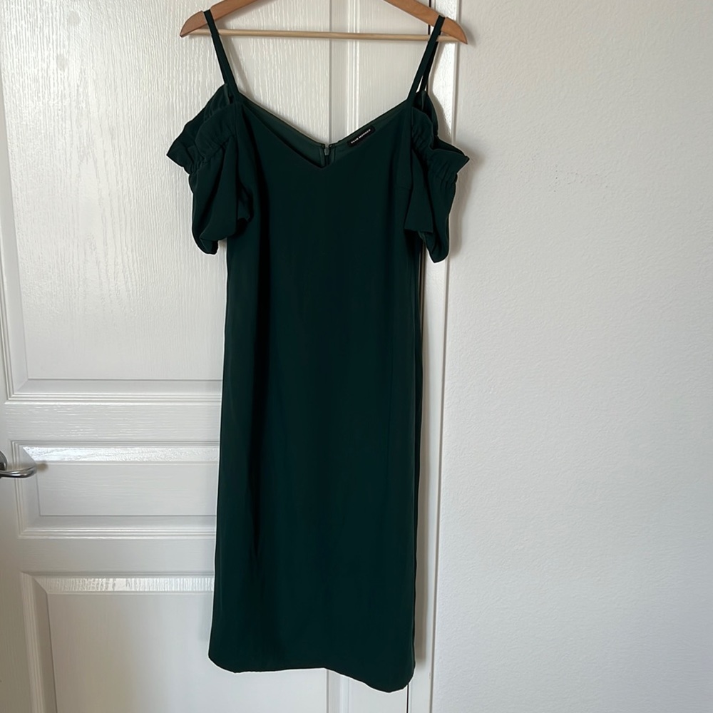 Club Monaco midi dress dark green